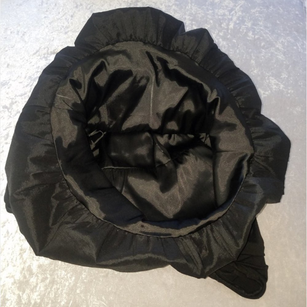 Vtg 80s Black Strapless Cocktail Party Dress 6 - Picture 8 of 9